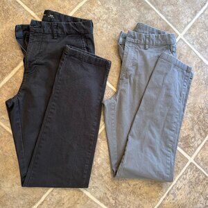 2 Pair - Old Navy Gray Pants 28x32